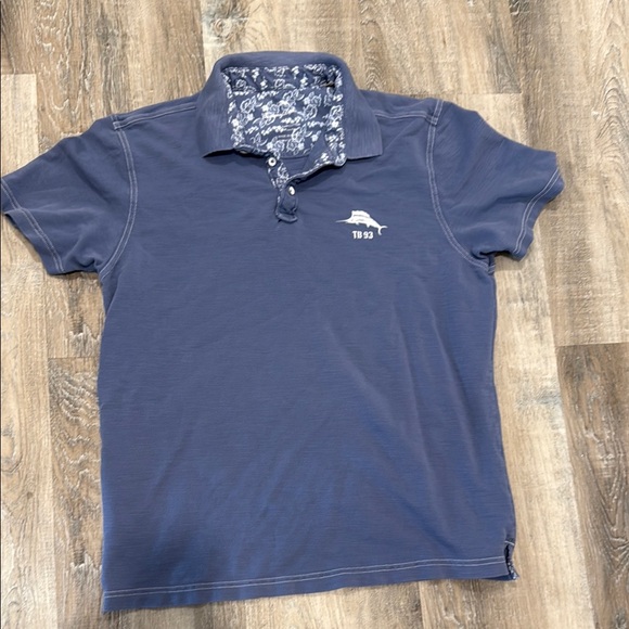 Tommy Bahama Men's Blue Polo Shirt sz l - Picture 1 of 4